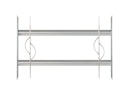 Vorschaubild Alberts® Fenstergitter Secorino Style,ausziehbar,galv.blau verzinkt,HxB-B 300x500-650mm 