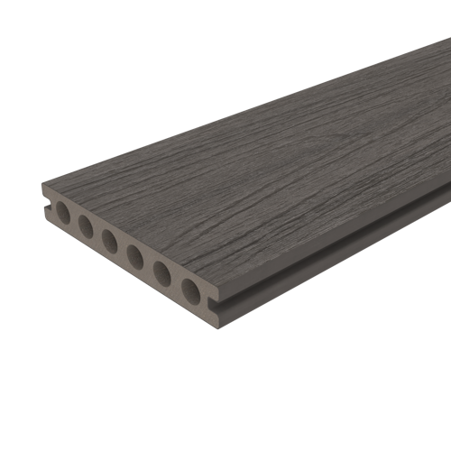 NewTechWood Deluxe WPC-Terrassendiele Hohlkammer Silver Gray  23 x 138 mm