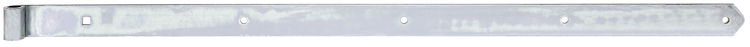 Alberts® Ladenband, gerade, Abschluss abgerundet, galvanisch verzinkt dickschichtpassiviert., LxB1000x45 mm, Rolle ⌀16 mm 