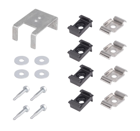 Alberts® Umbau-Set Eckbert, von Zaunpfosten zu Eckpfosten, Kunststoff, schwarz 672997