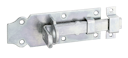 Vorschaubild Alberts® Schlossriegel ,m .flachem Griff, gerade, m. Schlaufe, galvanisch verzinkt dickschichtpassiviert, Platte LxB120x44mm 116767