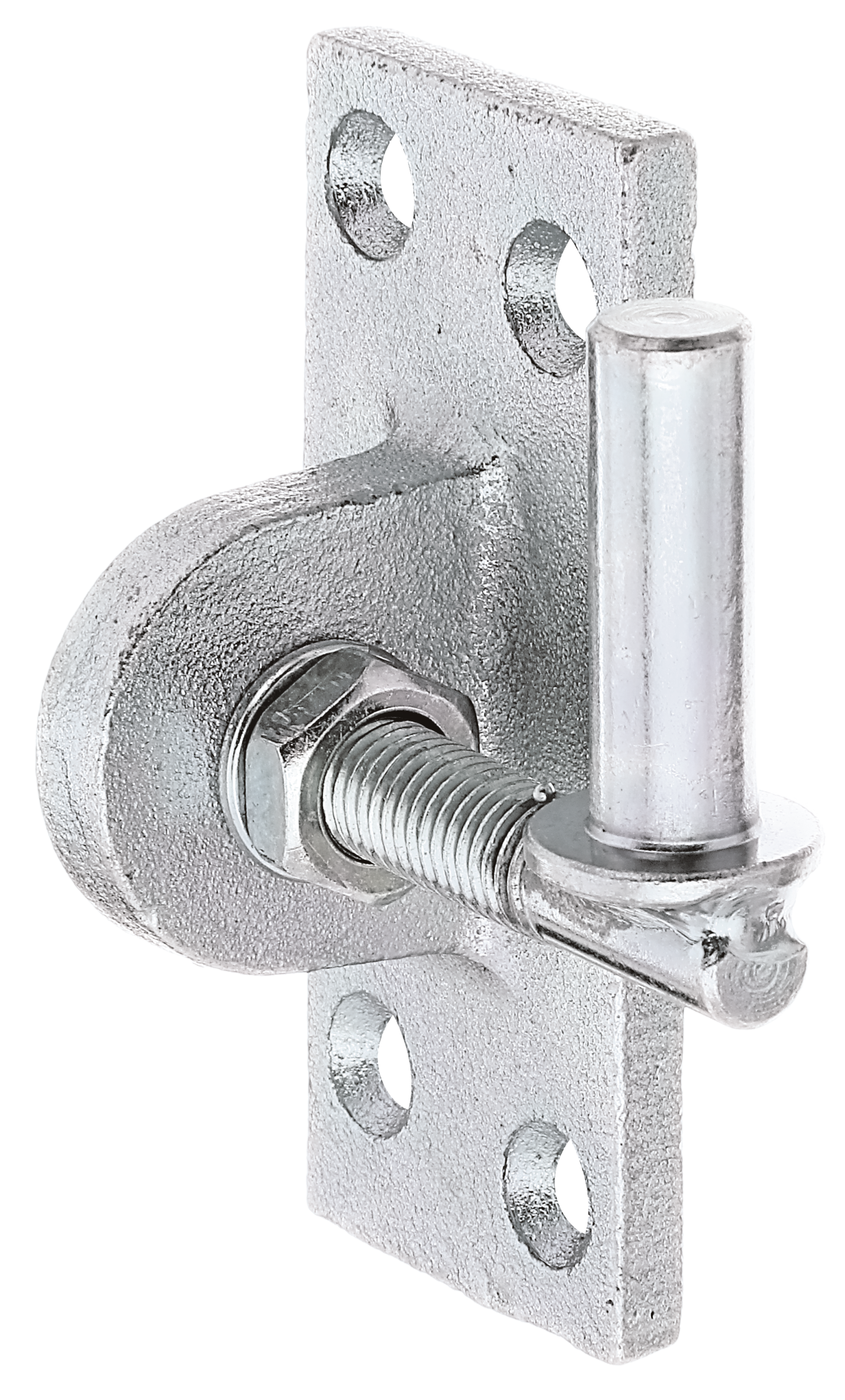 Alberts® Kloben zum Anschrauben, verstellbar, galvanisch verzinkt dickschichtpassiviert.Dorn⌀13mm,Platte BxH45x105mm,Gewinde:M12 318239