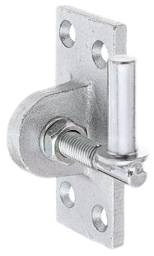 Alberts® Kloben zum Anschrauben, verstellbar, galvanisch verzinkt dickschichtpassiviert.Dorn⌀13mm,Platte BxH45x105mm,Gewinde:M12 318239