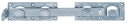 Vorschaubild Alberts® Doppeltorüberwurf galv. blau verzinkt Länge: 423 mm Höhe: 70 mm 