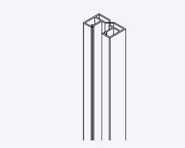 OSMO Wandanschlusspfosten Aluminium