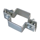 Vorschaubild Alberts® Mittelschelle für Vierkantpfosten,verzinkt,grün Kst.b,für Pfosten 60x40 mm 680305