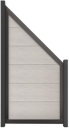 Vorschaubild GroJa Viento Designzaun Typ Schräg 90x180/90 mit Rahmen Anthrazit