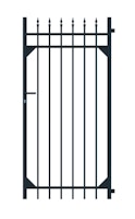 Alberts® Einzeltor Columbus, Alu,matt schw.Kst.b., lichte Breite 965 mm, Höhe 1800 mm 510510