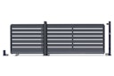 Vorschaubild dz VIDUAL Slide Schiebetor Line 150 x 20 mm Rechteckprofil  Distanz 28 mm 