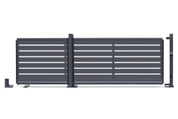 dz VIDUAL Slide Schiebetor Line 150 x 20 mm Rechteckprofil  Distanz 28 mm 