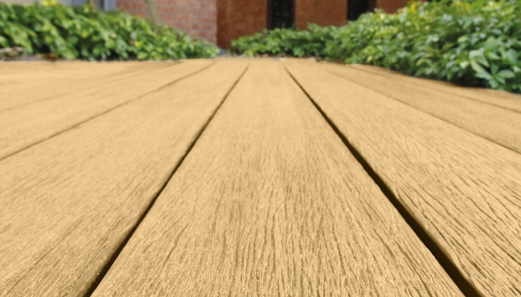 Fiberdeck Vintage WPC-Terrassendiele Bi-Color Lunar Grey/Cedar massiv 23 x 210 mm