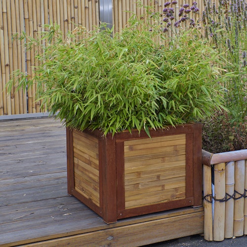 BambusBASIS Hochbeet - Profile Corten