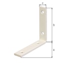 Vorschaubild Alberts® Balkenwinkel weiß beschichtet 100x100x20 mm