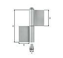 Vorschaubild Alberts® Konstruktionsband Typ KO4,zweit.,VA,z.Anschweißen,Höhe 160mm