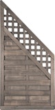 T&J BARTEK Lamellenzaun ECKE grau lasiert 90 x 180/90 cm T&J BARTEK Lamellenzaun ECKE grau lasiert 90 x 180/90 cmZubehörbild