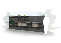 WWOO Designbeton-Outdoorküche Eibe