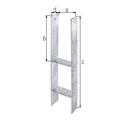 Vorschaubild Alberts® H-Pfostenträger 300x60x6mm Gesamtlänge 600mm für verschiedene Pfostenstärken