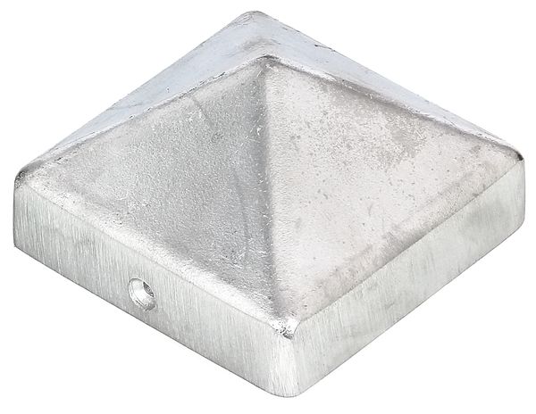 Alberts® Pfostenkappe für Holzpfosten hoch Aluguss blank LxB 70x70 mm 