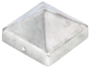 Vorschaubild Alberts® Pfostenkappe für Holzpfosten hoch Aluguss blank LxB 70x70 mm 