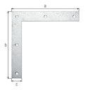 Vorschaubild Alberts® Eckwinkel 120x120x20 mm verpackt à 12 St.