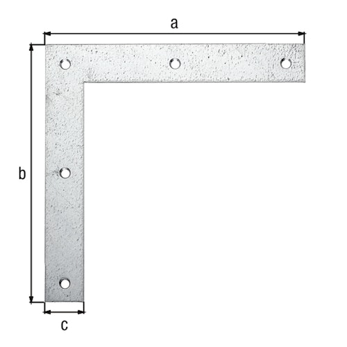 Alberts® Eckwinkel 120x120x20 mm verpackt à 12 St.