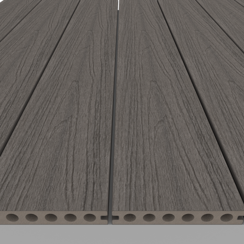 NewTechWood Deluxe WPC-Terrassendiele Hohlkammer Silver Gray  23 x 138 mm