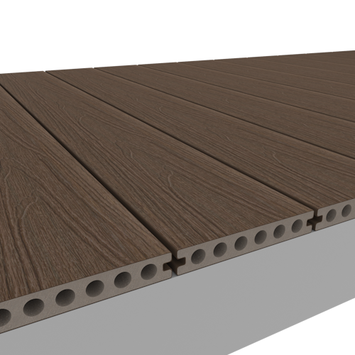 NewTechWood Deluxe WPC-Terrassendiele Hohlkammer Ipé  23 x 138 mm