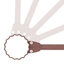 Vorschaubild Alberts® Alu Wellenpfosten Palitio, Ø 76 mm, Länge 1844 mm