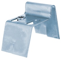 Alberts® Auflaufstütze galv. blau verzinkt zum Einbetonieren Breite 100 mm 