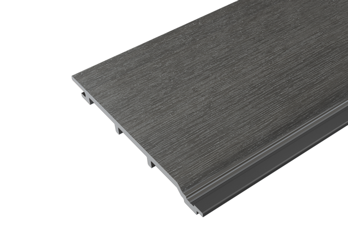 HANDMUSTER Fiberdeck Fassadenprofil WEO Essential Dark Grey