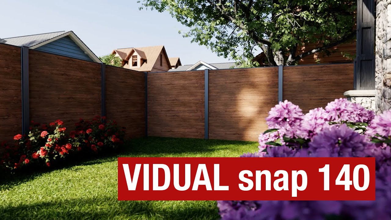 dz Alu Steckzaun-Komplettset VIDUAL Snap 140 zum Einbetonieren