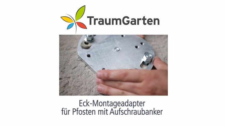 TraumGarten Eck-Montageadapter für Aufschraubanker TraumGarten Eck-Montageadapter für Aufschraubanker